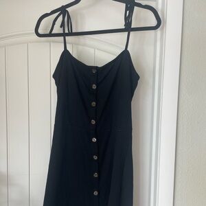 top shop ribbed dress with buttons